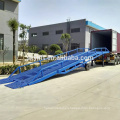 movable containers loading ramps wtih adjustable supporting lega